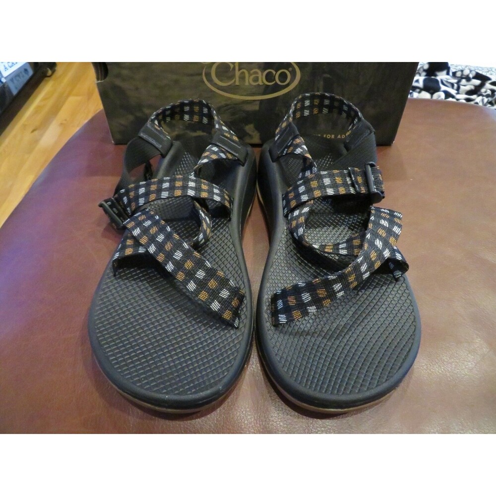 NWT mens Check Black Chaco Z Cloud Sandals, 13